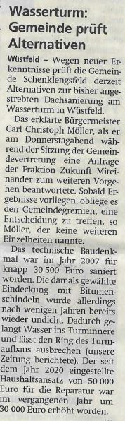 HZ Wasserturm W&uuml;stfeld